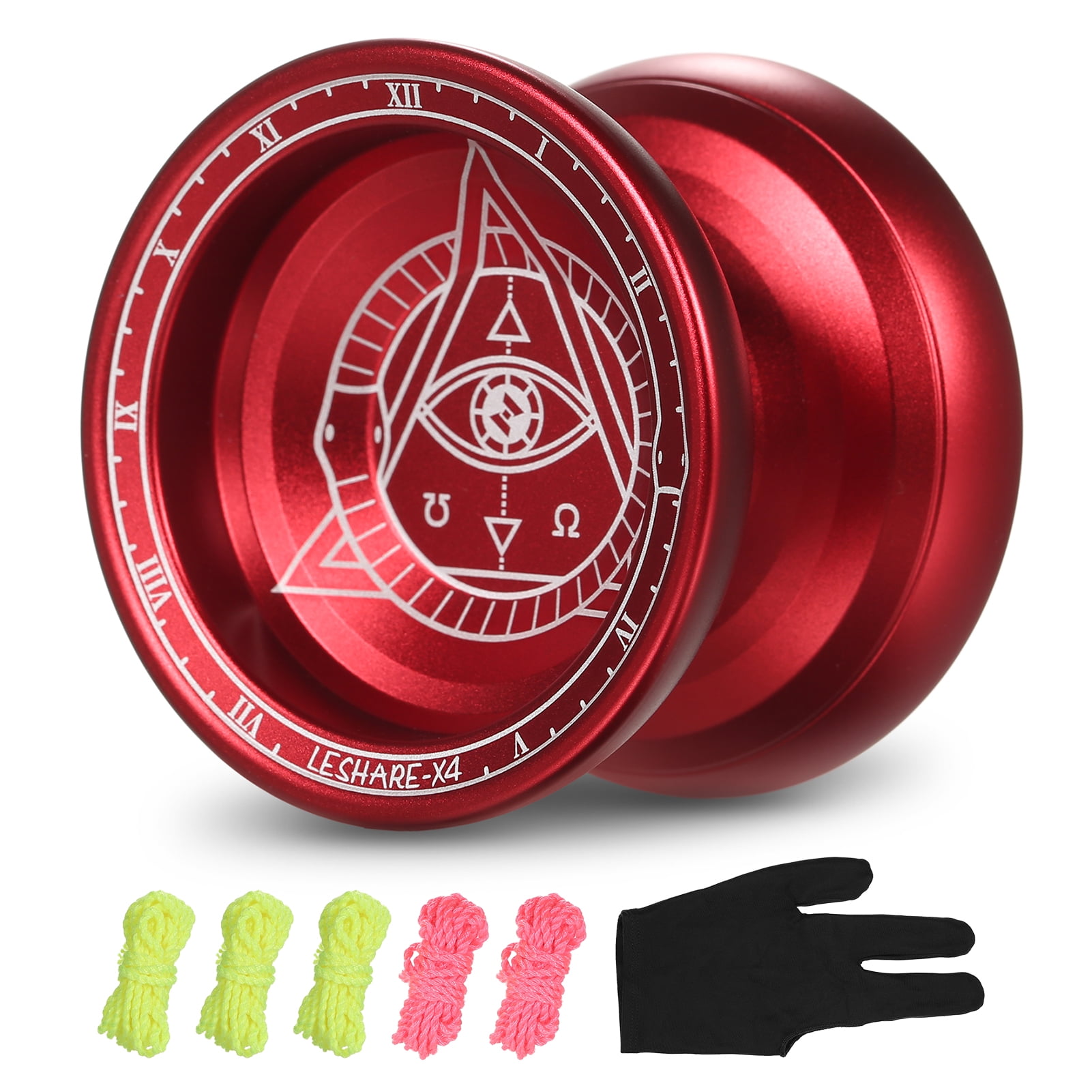 Tomshoo Professional Yoyo Competitive Aluminum Yoyo Ball Yo Yo Gift