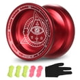 thumbnail image 1 of Pelota YOYO Profesional Yoyo Competitivo Aluminio Yoyo Ball Yo Yo Regalo con Cuerdas y Guante Tomshoo Pelota YOYO, 1 of 7