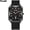 Black shell black belt, variant on Unisex quartz watch, new men's watch with silicone strap, square quartz watch, women's watch, fashionable waterproof ladies' watch, trendy business wristwatch for both men and women