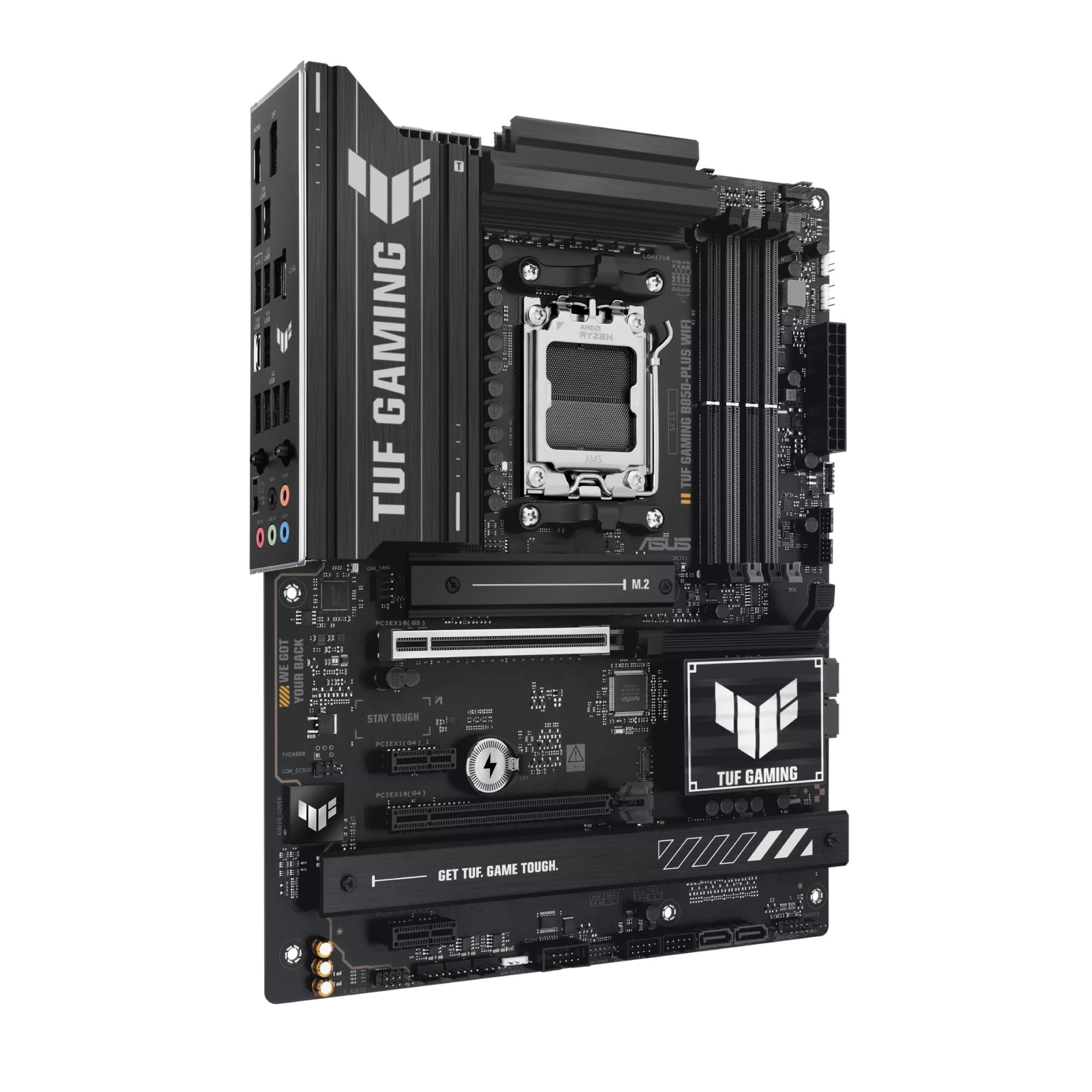 TUF B850-PLUS WIFI Gaming Desktop Motherboard - AMD B850 Chipset - Socket AM5 - ATX - Ryzen 7, Ryzen 8, Ryzen 9 Processor Supported - 192 GB DDR5 SDRAM Maximum RAM - DIMM, UDIMM - 4 x Memory Slots ...