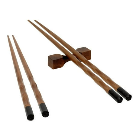 PAO! 1075134 2-Pair Reusable Chopstick with Rests Set