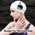 thumbnail image 5 of Adult Swimming Cap for Women Men Long and Short Hair Waterproof, 5 of 5