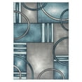 thumbnail image 6 of Luxe Weavers Art Deco Geometric Circle Blue 8x10 Area Rug for Living Rooms and Bedrooms, 6 of 10