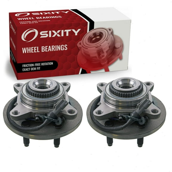2 pc Sixity Front Wheel Bearing Hub Assembly compatible with Ford F-150 2005-2008
