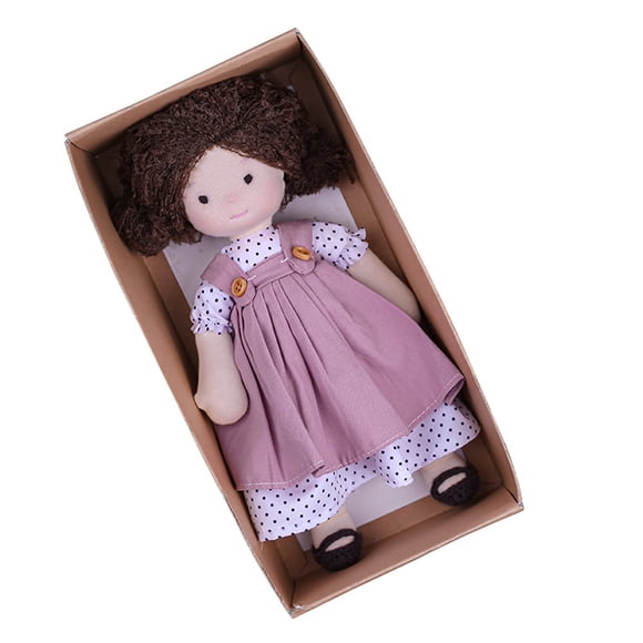 Waldorf Doll Plush Baby Doll Waldorf Astoria Handmade Plush Doll with Clothes Girls Cute BJD Figure Toys Soft Doll Cute Little Girl Plush Doll Girls Rag Christmas Birthday Gift
