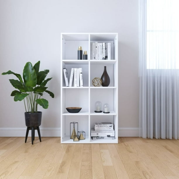 Veryke 4Tier Wood Bookcase Open Shelf, Modern Freestanding Modular