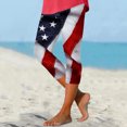thumbnail image 2 of kpoplk Pants Women American USA Flag Custom Running for Yoga Color Pilates Capri Leggings Pants Women Patriotic Yoga(Navy,XL), 2 of 4