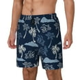 thumbnail image 2 of Daiia Hawaii Palms Mens Swim Trunks Swim Shorts Quick Dry Swim Shorts with Mesh Lining Pockets-Medium, 2 of 9