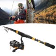 thumbnail image 1 of Kit de Caña de Pescar de 228 Cm Combos de Carrete de Caña de Pescar Telescópico de Fibra de Carbono para Cañas de Pescar de Agua Dulce Y Salada ANGGREK  Otros, 1 of 8
