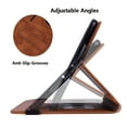thumbnail image 3 of Fire 7 inch 12th Gen 2022 Case with Pencil Holder, Allyetch Embossed Mandala PU Leather Flip Folio Anti-Slip Stand Card Slots Wallet Cover for Kindle Fire 7 2022(12th Gen), Brown, 3 of 5