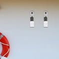 thumbnail image 1 of OUNONA 2Pcs Plated Silver Stainless Steel Hooks Sturdy Boat Accessory Hooks for Hanging Items, 1 of 8