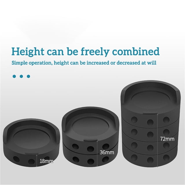 4 Pieces Anti-Vibration Washing Machine Rubber Pads Support Noise Reduction Leg Balance Stand Floor Protector Appliances