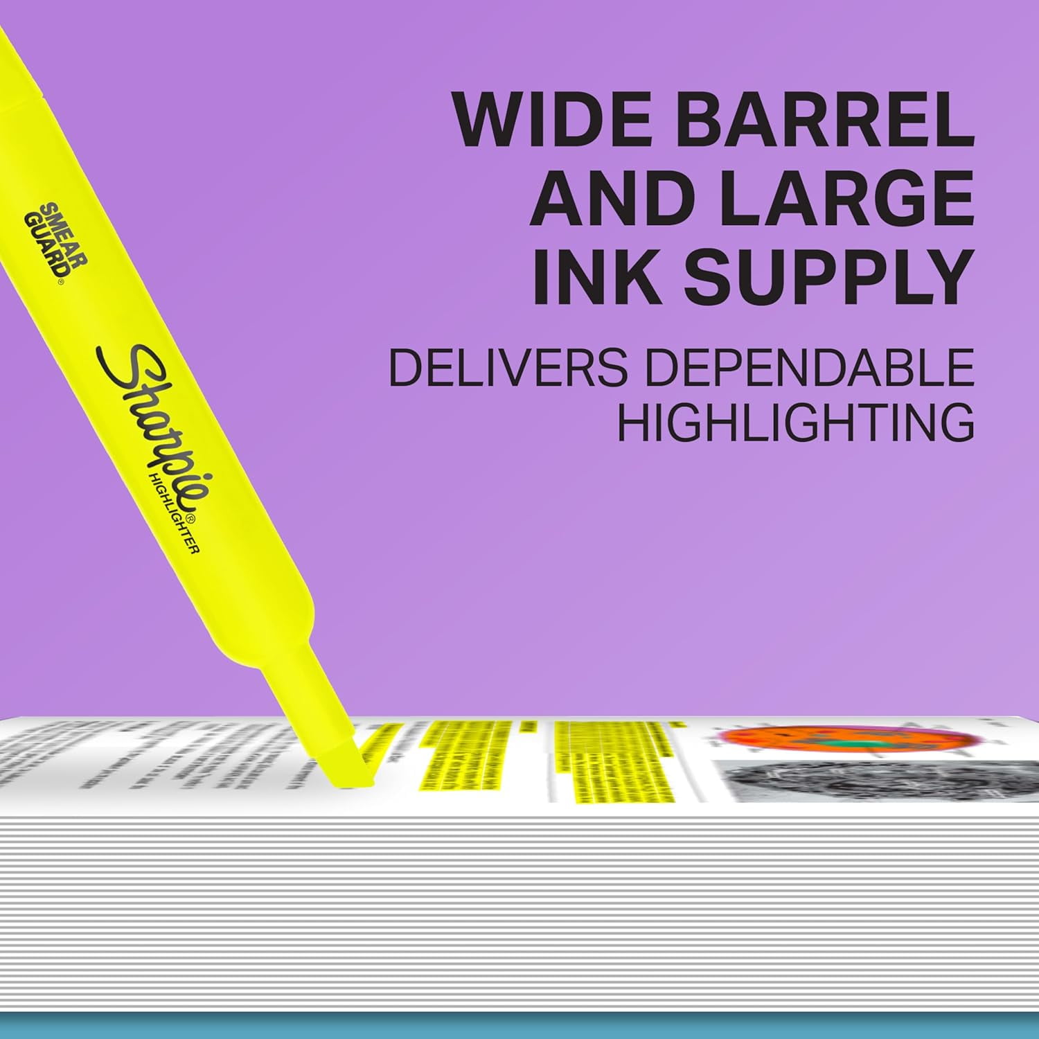 Sharpie Tank Style Highlighters, Chisel Tip, Fluorescent Orange, Box of 12