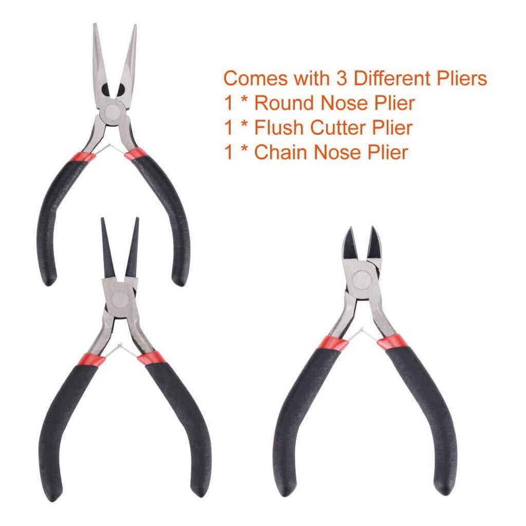 Oasiva Jewelry Making Supplies Set with Jewelry Pliers Wire Cutter Tweezer Scissor Kit DIY Crafts Necklaces Bracelets Jewellery Beading Repairing Tools