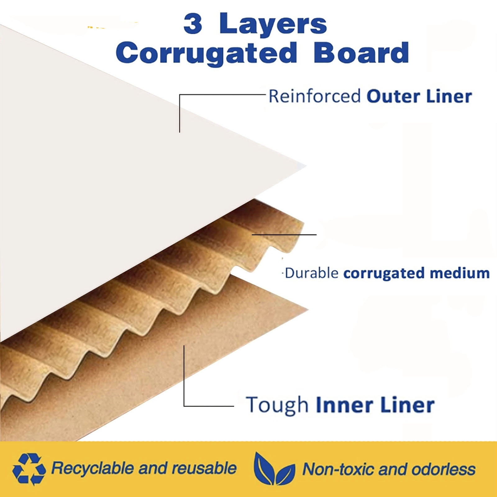 BagDream Shipping Boxes 6x4x3 Inches Small Mailing Boxes 25 Pack White Cardboard Corrugated Box Mailers