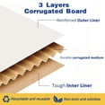 thumbnail image 5 of BagDream Shipping Boxes 6x4x3 Inches Small Mailing Boxes 25 Pack White Cardboard Corrugated Box Mailers, 5 of 8