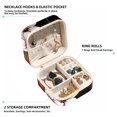 thumbnail image 2 of Cherry Jewelry Display and Organizer: Portable Square Travel Case for Rings, Earrings, Necklaces, Bracelets - Suitable for Girls and Women, 2 of 6