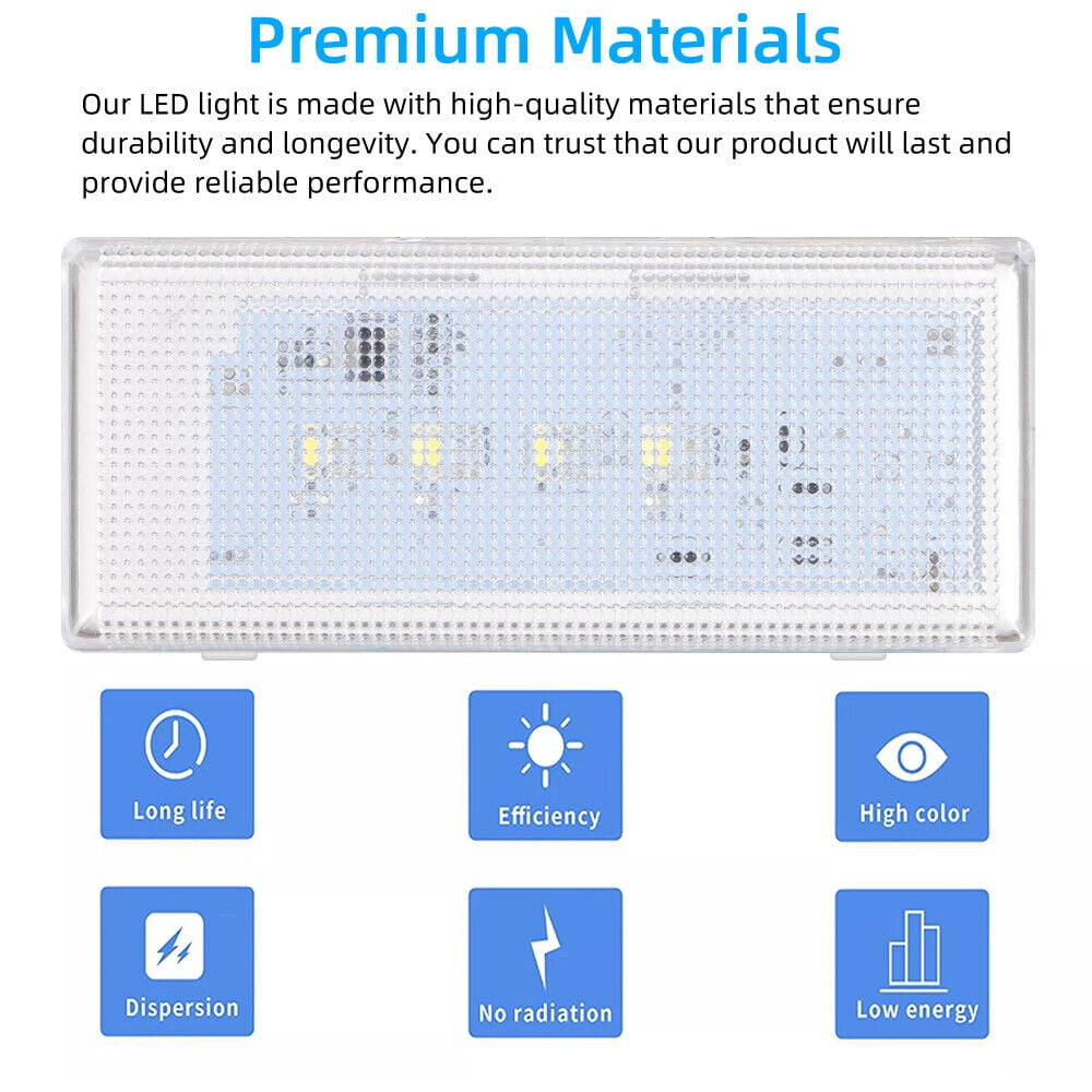 W10515058 LED Light Compatible for Whirlpool/Kenmore Refrigerators Replaces 3021142, AP6022534, PS11755867, W10465957