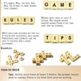 thumbnail image 2 of The Crossword Solitaire Game, 6 Sided Dice Crossword Game, Creative Game English Letter Dice, Travel Scrabble Game with Case, Twelve Dice Letters Set for Camping Games, 2 of 7