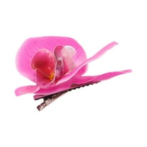 Unique Bargains 1 Pc Elegant Flower Hair Clip Hairdo Clip for Women 3.54"x3.15"x1.14" Purple