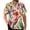 Color-2, variant on Men’s Hawaiian Shirt Short Sleeve Button Down – Flamingo Parrot Tropical Aloha Beach Shirt, Mens Summer Shirts Casual Vacation