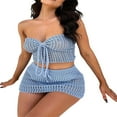 thumbnail image 4 of Ladies Knitted Skirt Set  Backless Tube Top + Mini Skirt, 4 of 9