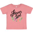 thumbnail image 3 of Inktastic Flower Girl Hand Lettering with Flowers Illustration Girls Baby T-Shirt, 3 of 5
