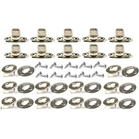 

Turn Button Eyelet And Stud Common Sense Fasteners 10 Piece Set W/ 1/2 Mounting Screws Marine Grade Nickel Plated Brass Dot Brand