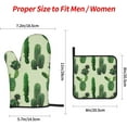 thumbnail image 4 of peyaoo Cactus. Oven Mitts and Pot Holders Sets for Kitchen 4 Pcs 7""X11"" Heat Resistant Baking Cooking, 4 of 6