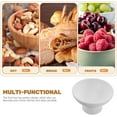 thumbnail image 2 of Yardwe Footed Ceramic Fruit Bowl - 5.11 Inch Decorative Serving Tray for Desserts, Snacks, and Fruits, Ideal for Kitchen Counter, Parties, and Dining Table Decor (White), 2 of 18