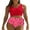 AD Red, variant on SHEWIN Women Bikini Sets 2 Piece Swimsuits Floral Print Bathing Suits High Waisted Bikinis Swimwear Racerback Tops with Bottom