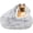 gray, variant on 2026 New Plush Hooded Cat Bed, 26'' Cozy Fluffy Pet Bed with Covered Cave Design, Plush Faux Fur Enclosed Nest for Indoor Cats and Small Dogs