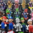 thumbnail image 4 of Figuras de acción de Super Mario Bros, modelos de muñecos de dibujos animados, Luigi, Yoshi, Mario, coches de juguete coleccionables, regalo de cumpleaños para niños, 4 of 5