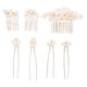 thumbnail image 1 of 7 piezas de accesorios para el cabello de novia, piezas para el cabello de novia, peinetas de perlas, horquillas de boda para mujeres y niñas., 1 of 7