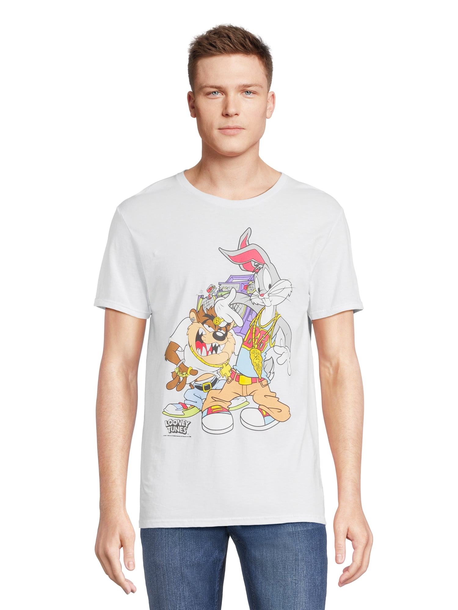 Looney Tunes Men's & Big Men's Graphic Tee Shirts, 2-Pack, S-3XL