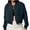 *Navy, variant on ClodeEU Women's Cropped Lightweight Bomber Jacket With Pockets,Fashion Casual Button Casual Coat Navy,Womens Plus XXL