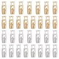 thumbnail image 1 of 30PCS Bloqueadores de Cordón de Metal para Cordones, Toggles de Resorte, Sujetador Ajustable de 2 Agujeros para Paracord, Mochila, Zapatos, Camping, Oro Plata, 1 of 6