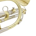 thumbnail image 4 of Professional Bb Flat Cornet Brass Instrument with Carrying Case Gloves Cleaning Cloth Brushes, 4 of 7