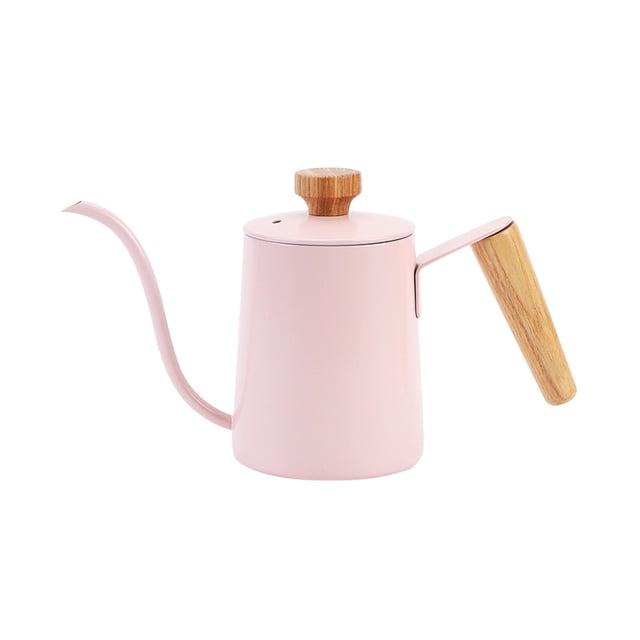 Bouilloire à Col de Cygne Bouilloire à Thé Bouilloire pour Infusion Manuelle pour Extérieur Maison Extérieur Intérieur Rose