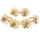 thumbnail image 2 of Set of 6 Daisy Sunflower Napkin Rings, Gold Bee Napkin Ring Holders for Formal or Casual Dinning Tab, 2 of 5