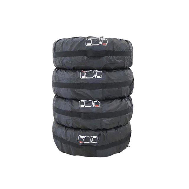 Cubierta De Neumático De Repuesto Para Coche, Bolsas De Almacenamiento De Neumáticos De Poliéster Para Coche, Accesorios Para Neumáticos De Vehículos, Estilo Protector A Prueba De Polvo 4 Uds. Inevent VI008871-02