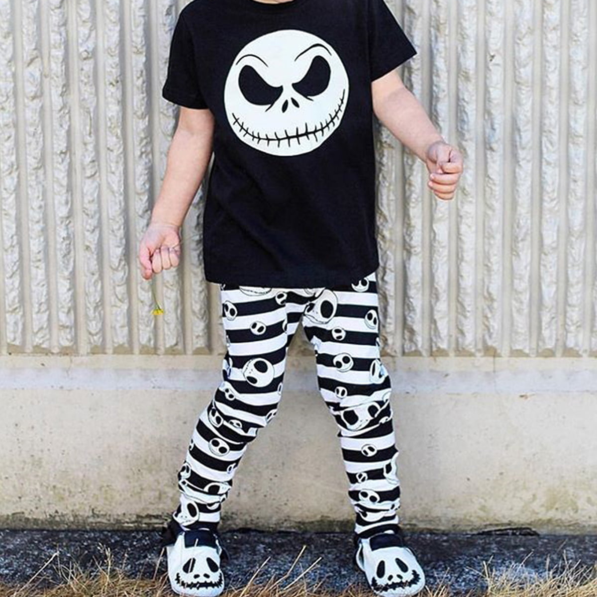 Details about   Womens Halloween Star Skull T-Shirt & Leggings Pajama PJ Night Sleep Set