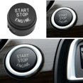 thumbnail image 4 of 10 cubiertas para interruptor de botón de arranque y parada del motor para BMW F01 F02 F10 F11 (Negro), 4 of 4
