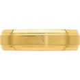 thumbnail image 4 of 14K Yellow Gold Light Comfort Fit Brush Satin Fancy Band (Size 12.5) Made In United States yb103l-12.5, 4 of 5