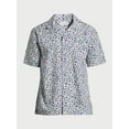 thumbnail image 5 of Free Assembly Men's Floral Camp Shirt with Short Sleeves, Sizes S-XXXL, 5 of 6