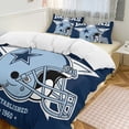 thumbnail image 2 of Football Cowboys Duvet Cover 3pcs Set Themed Multicolor Polyester Bedding Set for Bedroom Decoration Full, 2 of 6