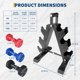 thumbnail image 5 of Juego de Mancuernas de Neopreno – Coloridas – Para Gimnasio en Casa – Incluye Funda de Almacenamiento – Pesas para Ejercicio, 5 of 7