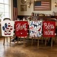 thumbnail image 4 of Patriotic Chair Covers Set of 4 for Independence Day and Memorial Day Decorations, American Flag Design Polyester Chair Back Covers for Home Kitchen Dining Party Holiday, 4 of 6