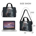 thumbnail image 3 of 16" Laptop Briefcase, Detachable Anti-Slip Shoulder Strap, Multi-Compartment Work Travel Bag Long White Hair Girl, 3 of 8
