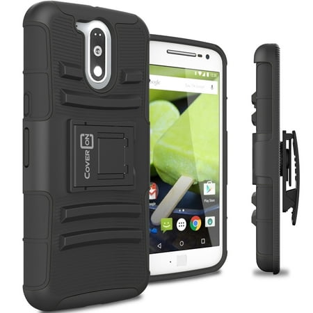 CoverON Motorola Moto G4 / G4 Plus Case, Explorer Series Protective Holster Belt Clip Phone